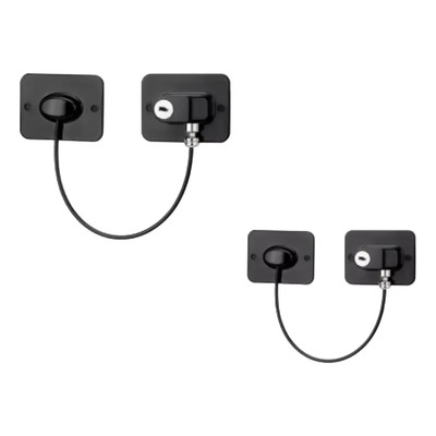 Traba De Seguridad Con Llave Para Heladera\u002Fventana, 2 Piezas | MercadoLibre