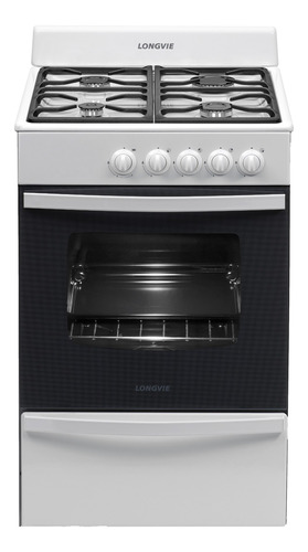 Cocina A Gas 56cm 4h Longvie 13231b/bf Blanco