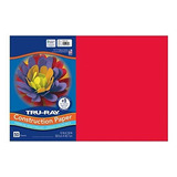 Tru-ray Peso Pesado Papel De Construcción, Rojo Festivo, 12 