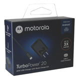 Cargador Motorola 20w Turbo Moto G20 G30 G50 Original