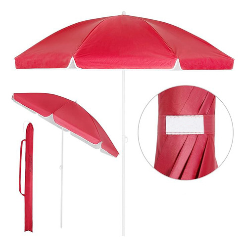 Sombrilla Jardin Playa Camping 2m Parasol Importador Gtp