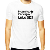 Camiseta Camisa Picanha Cerveja, Lula Presidente Brasil 2023