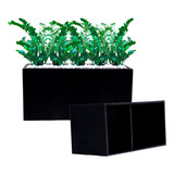 Vaso De Plantas Artificial Decorativo Preto Pequeno 23x11cm