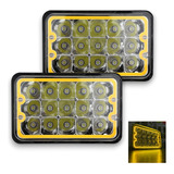 Juego Faros Led 6x4 Pulgadas Alta Y Baja Blanco + Amarillo