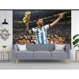 Mural Messi Qatar 2022 Argentina Campeón Mundial 