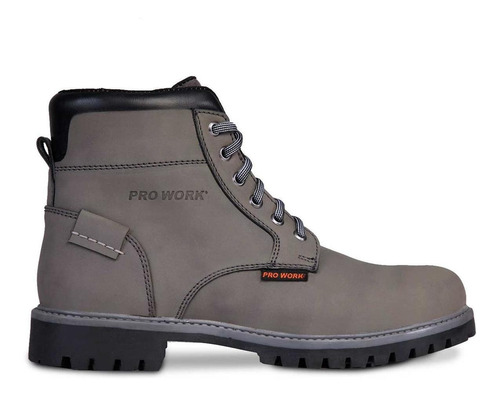 Bota Hombre Botin Casual Caballero Pro Work 77607 Gris