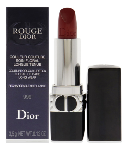 Lápiz Labial Christian Dior Rouge Dior Couture Satin 999 Red