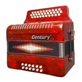 Acordeon 30 Botones 12 Bajos Century C3012r Rojo Sol 