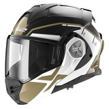 Casco Abatible De Moto Ls2 Ff901 Advant X Metryk Blanco/ Ngo