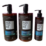 Kit De Tratamento Para Cabelos, Restore Intense Vitaessencia