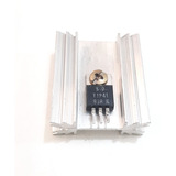 Transistor Tip41 40v 6a Sid + Dissipador To-220 4cm X 3,5cm 