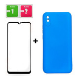 Capa Capinha + Película 3d Compatível Xiaomi Redmi 9a 6.53 Cor Azul-inverno Nome Do Desenho Xiaomi Redmi 9a 6.53