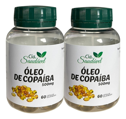 Kit 2x Óleo De Copaíba 120 Cápsulas Total - 500mg - Oferta