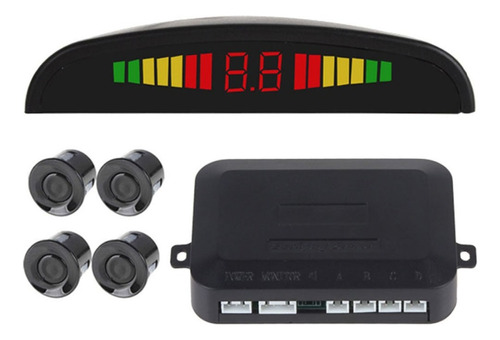 Sensor De Estacionamiento Trasero C /display Y Sonido * Colores * ; Incluye Instalacion A Domicilio