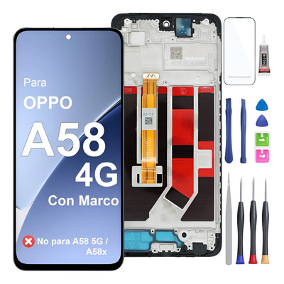 Para Oppo A58 4g Cph2577 Pantalla Lcd Con Marco