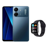 Celular Poco C65 256gb 8gb Blue+ Redmi Watch 3 Active. Responde Llamadas