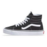 Tenis Vans Clásico Bota Sk8-hi Negro Blanco Gamuza Original