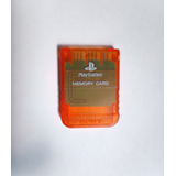 Memory Card  Playstation 1 Ps1 Original Naranja