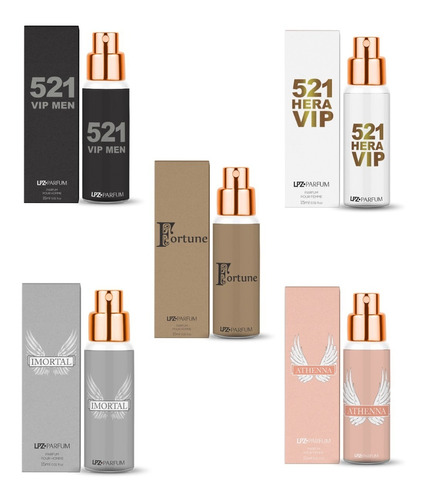 Kit Com 5 Perfumes De Bolso 15ml Cada Escolha A Fragrância