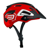 Capacete Ciclismo Asw Bike Iron Vermelho Preto Cor Preto/vermelho Tamanho P/m