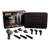 Set Kit Estudio 4 Micrófonos Para Batería Shure Dmk57-52 Cuo