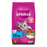 Alimento Whiskas Premium Gatos S Para Gato Adulto De Raça Grande Sabor Peixe Em Saco De 500g