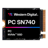 Disco Solido Ssd Wester Digital Sn740 256gb M.2 2230 Oem