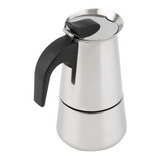 Cafetera Italiana Acero Inoxidable Capacidad 4 Tazas Maker