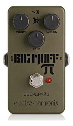 Pedal Dist&fuzz Green Russian Big Muff Pi Electro Harmonix