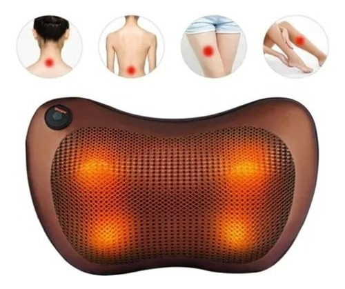 Masajeador Eléctrico Almohada Cojín Lumbar Cuello Piernas