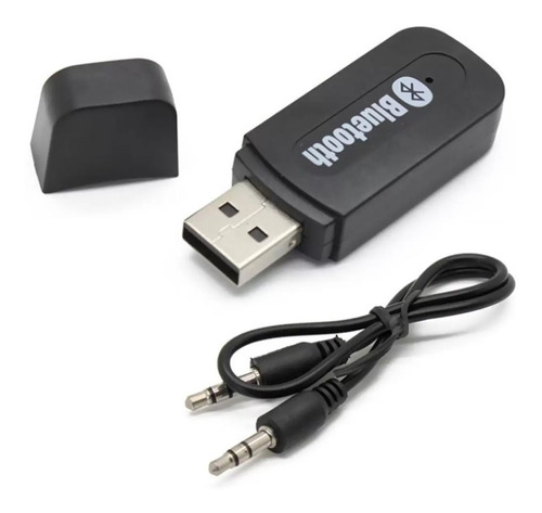 Receptor Automotivo Usb Áudio Adapta Bluetooth P2 Som Carro 