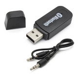 Receptor Automotivo Usb Áudio Adapta Bluetooth P2 Som Carro 