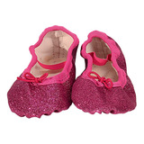 Sapatilha Glitter Ballet Infantil Rosa Pink 