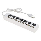 Hub Concentrador Multi Contacto Usb 7 Puertos Switch Ladron