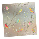 Bird Window Film Colorful Static Cling Para Baño