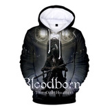 New Bloodborne 3d Sudaderas Con Capucha Para Hombre, A La Mo