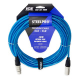 Cable Xlr 15m Balanceado Profesional Macho - Hembra Steelpro