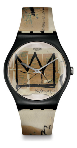 Reloj Swatch Untitled By Jean-michel Basquiat De Silicona Su