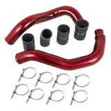 Red Turbo Intercooler Pipe Boot Kit Cac Tube Para 03-07 Ford