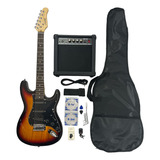 Kit Guitarra Electrica Marvin Stratocaster Amplificador 10w