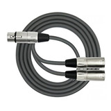 Cable Dmx Kirlin Cable Y-303-06 - 6 Pies - Xlr Hembra A Dobl