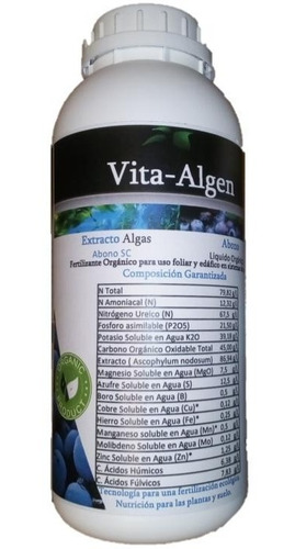 Abono Orgánico - Extracto De Algas - 1 Litro
