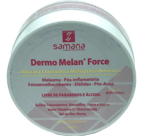 Dermo Melan Force - Mascara Clareadora 120g Samana