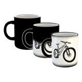 Taza Magica Bicicleta Tres Dimensiones Ruedas Negras