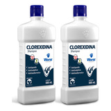 Shampoo Clorexidina Dugs 500ml Antisseborreico E Queda - 2x