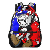 Mochila Engomada For Niñas Y Niños Mochila De Viaje Cuphead