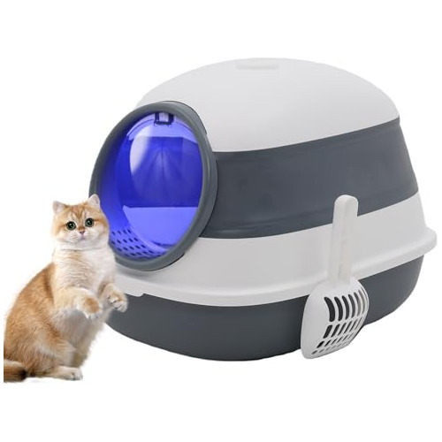 Eapura Caja De Arena Para Gatos Con Jaula Automática A Prueb