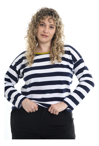 Remera  Rayas Talle Grande Plus Size