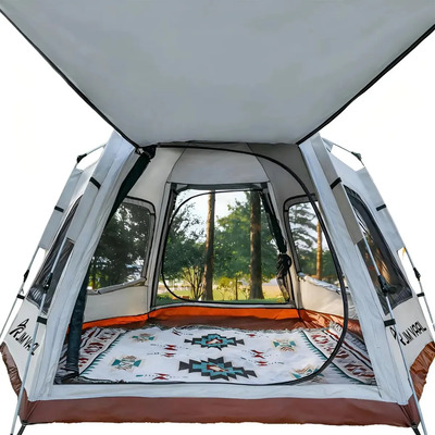Casa De Campaña Hexagonal Extra Grande Imp Antisol 280x280cm Jm Vaal | Envío gratis