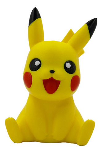 Pikachu Pokémon Colorido Colecionável Impressão 3d